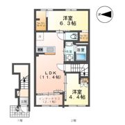 レサンス八街の間取り画像