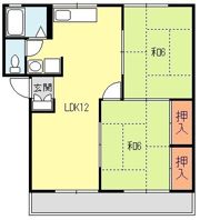 メルヴェーユ浜野B棟の間取り画像