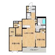 ニッシン（シャーメゾン）の間取り画像