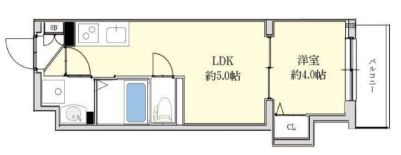 AXIA M-City大阪瑞光の間取り画像
