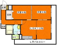 霞レジデンスの間取り画像