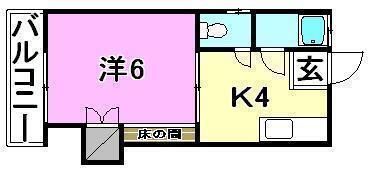 コーポ松末の間取り画像