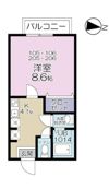 Kメゾンの間取り画像