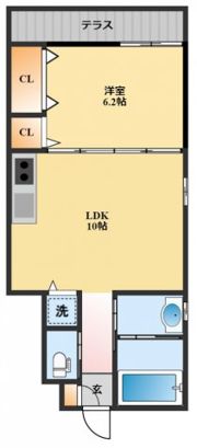 SS福田B棟の間取り画像