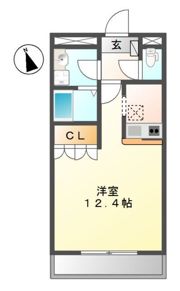 ヴィーナスコート天神の間取り画像