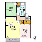 ピュア A棟の間取り画像