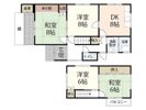 米田貸家の間取り画像