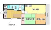西小路土井ハイツの間取り画像