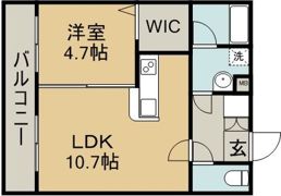 パリス長嶺の間取り画像