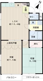 ビー・ハイブ岸谷の間取り画像