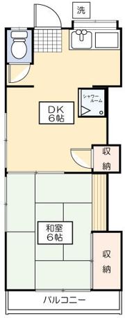 ハイム秀和Ⅲの間取り画像