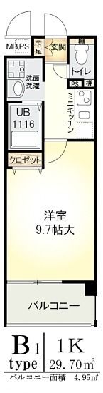 イー・ウエストの間取り画像