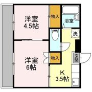 鴨下ハイツA棟の間取り画像