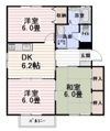 ヒルズ赤間B棟の間取り画像