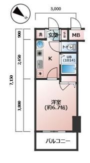 スワンズ神戸三宮イーストの間取り画像