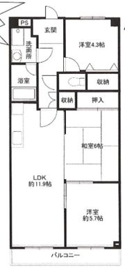 マーブルハイツ東和の間取り画像