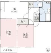 エスポワールK B棟の間取り画像