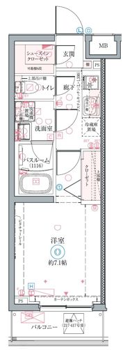 クレヴィスタ墨田の間取り画像
