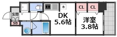 ラクラス本町東の間取り画像
