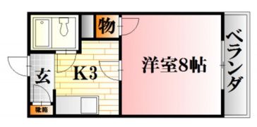 ボヌール中尾の間取り画像
