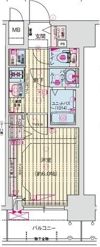 プレリス大阪今里サヴィアの間取り画像