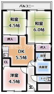 グローバルマンションの間取り画像