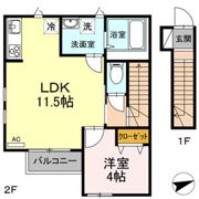 ブルーノート宮城野の間取り画像
