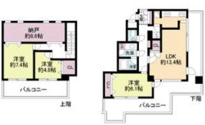 サンコート阪急六甲の間取り画像