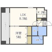コスモリード谷町六丁目（旧名称：ドゥーエ谷町）の間取り画像