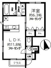 クレベール瀬田の間取り画像