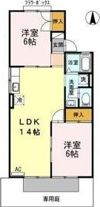 コーポ森 Aの間取り画像