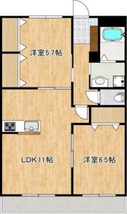 クロノス52鶴羽田の間取り画像