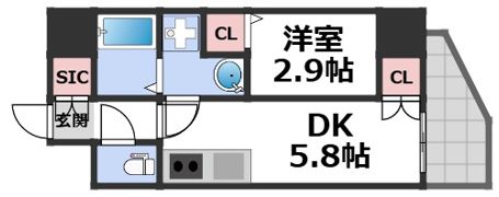 セレニテ日本橋エクラの間取り画像