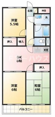 アフィニス原木の間取り画像
