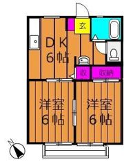 サンライフひろみね Aの間取り画像