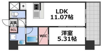 プレジオ八戸ノ里の間取り画像
