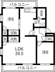 ガーデンハイツA棟の間取り画像