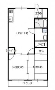 第2植木コーポの間取り画像