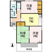 ステーションハウス久米Ⅲ A棟の間取り画像