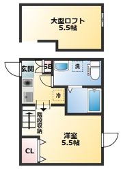 ハーモニーテラス梅田Ⅲの間取り画像
