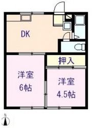 コーポかたやまAの間取り画像