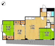 オークランドハイツの間取り画像