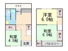 北条上野貸家の間取り画像