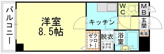 エクシード中原の間取り画像