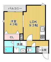ランドレーヴ蛍池の間取り画像