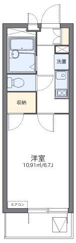 レオパレスフジニューコートの間取り画像