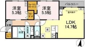 ジョイハイツの間取り画像
