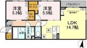 ジョイハイツの間取り画像