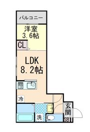 ALEGRIA芦屋西の間取り画像