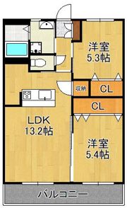 シベール本城の間取り画像